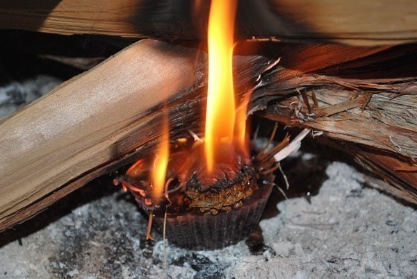 24 rustic wax fire starters