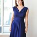 Cowl Neck Dress With Pockets / Custom Womens Dress /Casual Chic Dress By Lirola