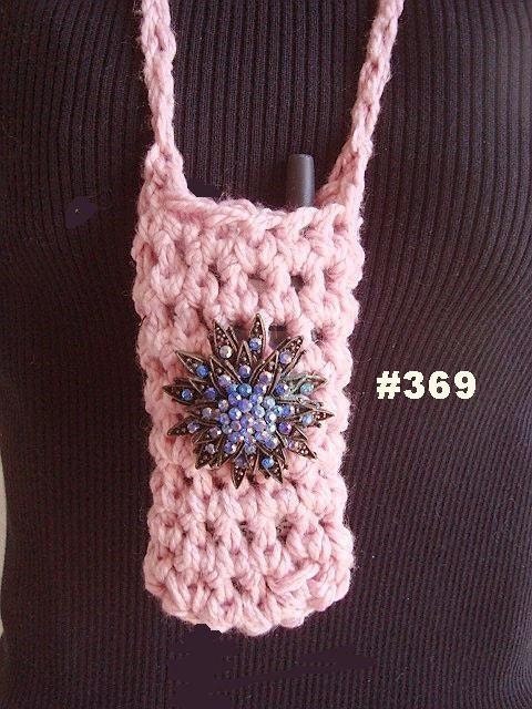 CROCHET PATTERN Cell Phone Pouch num. 369   Permission to sell your finished items