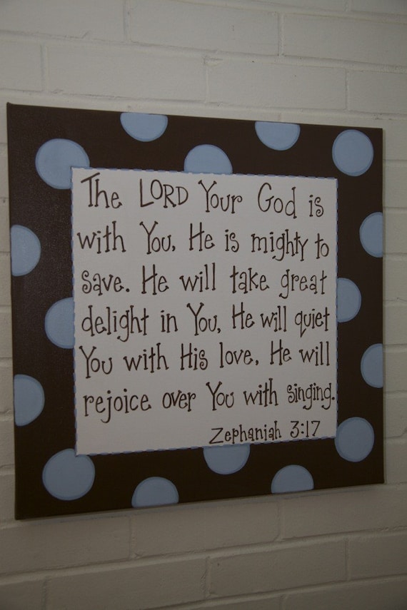 20x20 Bible verse on canvas