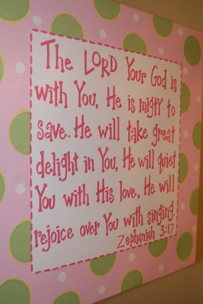 20x20 Bible verse on canvas