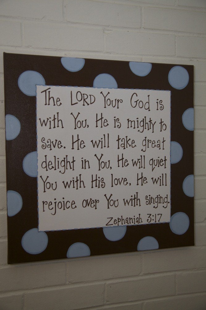 20x20 Bible verse on canvas