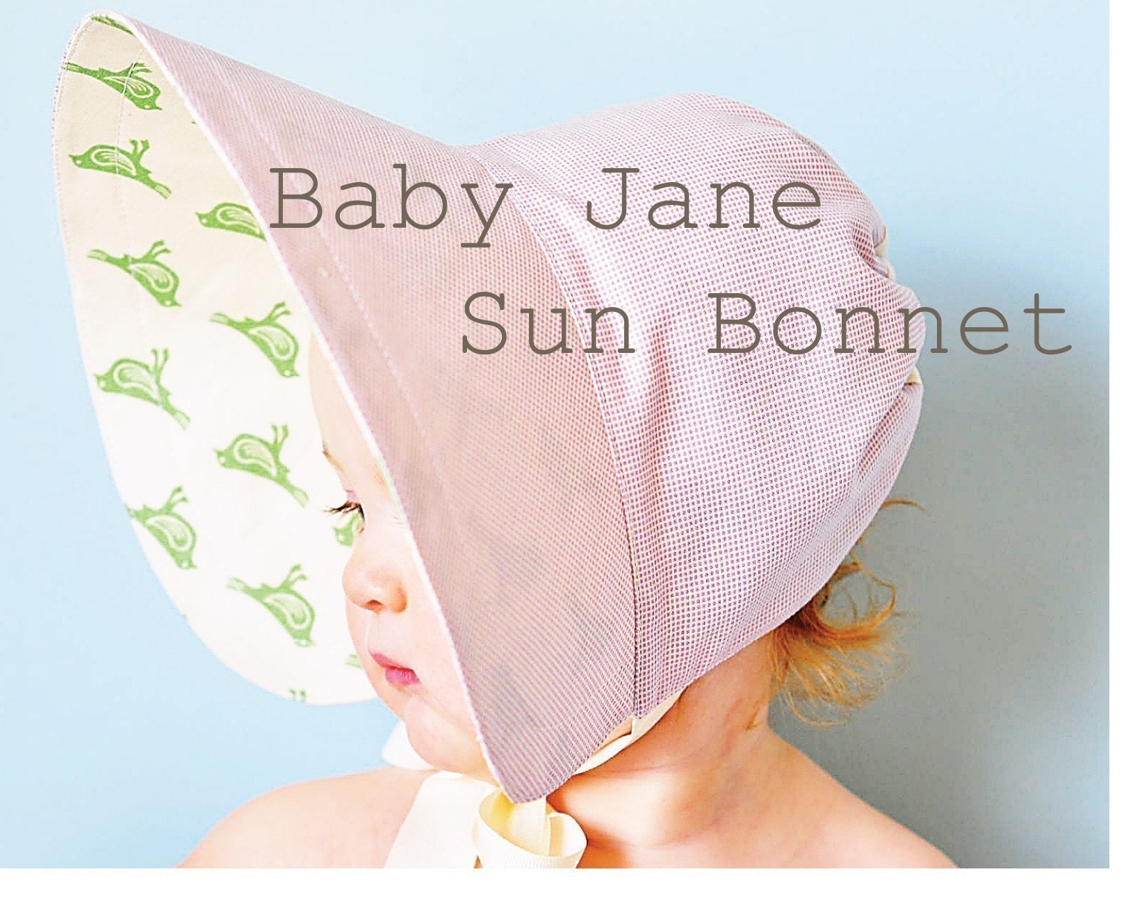 Baby Jane Sun Bonnet PDF Pattern