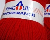 Vintage Pingouin Yarn  in Bright Red