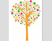 Tree Dot - 11x17 Print - Modern Nursery Art - Kids Wall Art - Geometric, Whimsical, Cute - Choose Your Colors