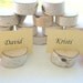 Reserved - Lovely Birch Wood Natural Wood Wooden Place Card Holder Rounds for Weddings, Meetings, School Events, Artists, or Craft Shows