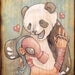 The Thin Line Between Love and Fist Fights - 5x7" Watercolor Print by Cody Vrosh  - Valentine's Day