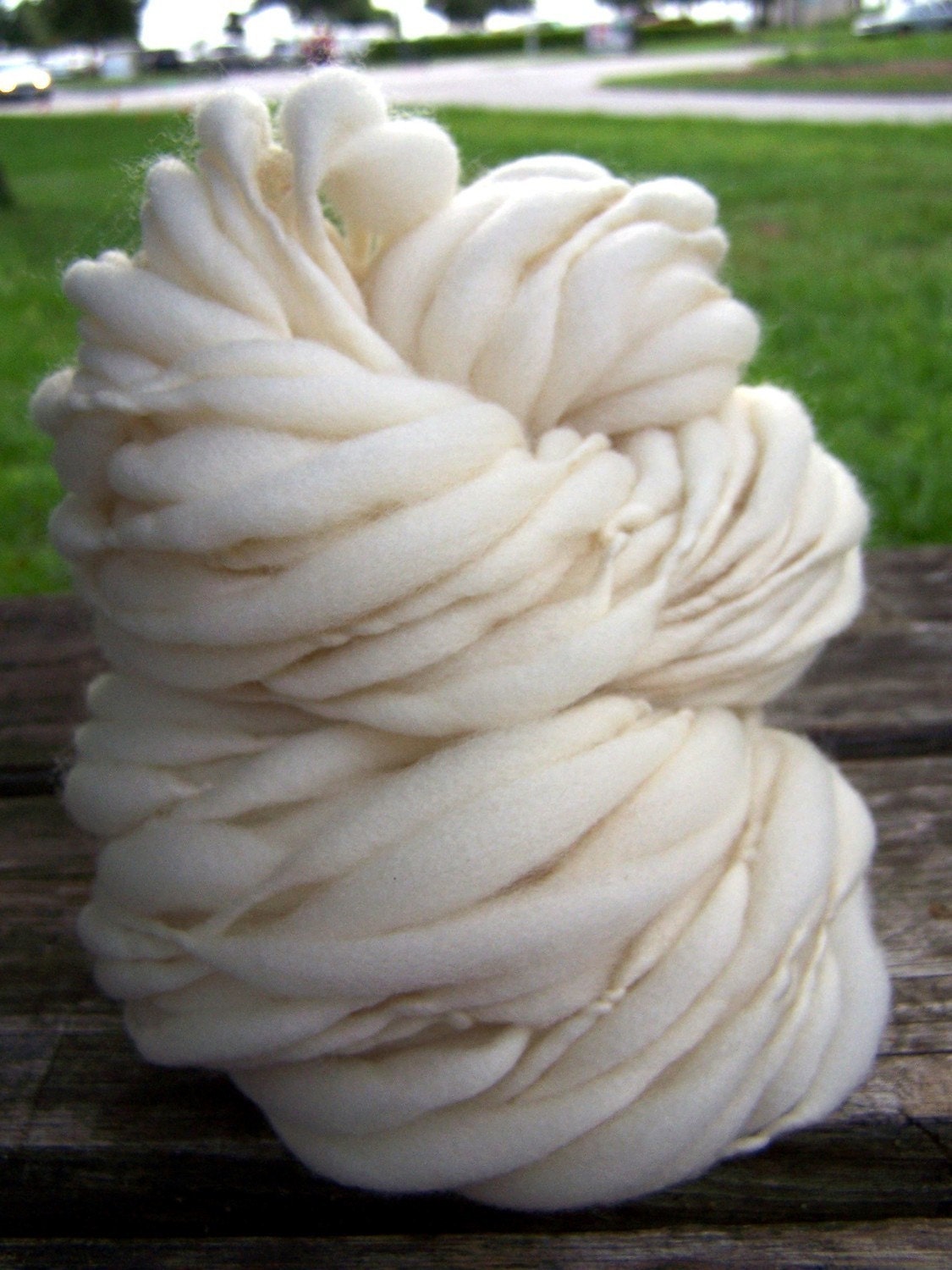 Handspun Merino Thick n Thin Singles - Birthday Suit
