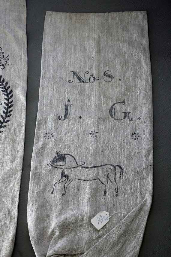 ANTIQUE GERMAN GRAIN SACK by BlissFarmAntiques on Etsy