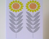 Sunflower Note Card