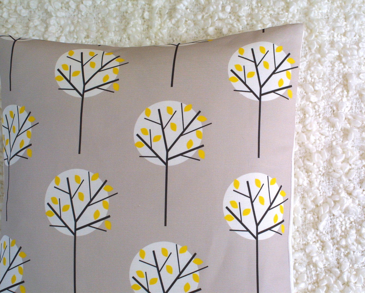 Moonlight Tree in Stone cushion cover