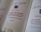 Two Natural Deodorants with Organic Coconut Oil in Your Choice of Designer Fragrance