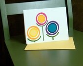 Circle Flowers Note Cards (Set of 10)