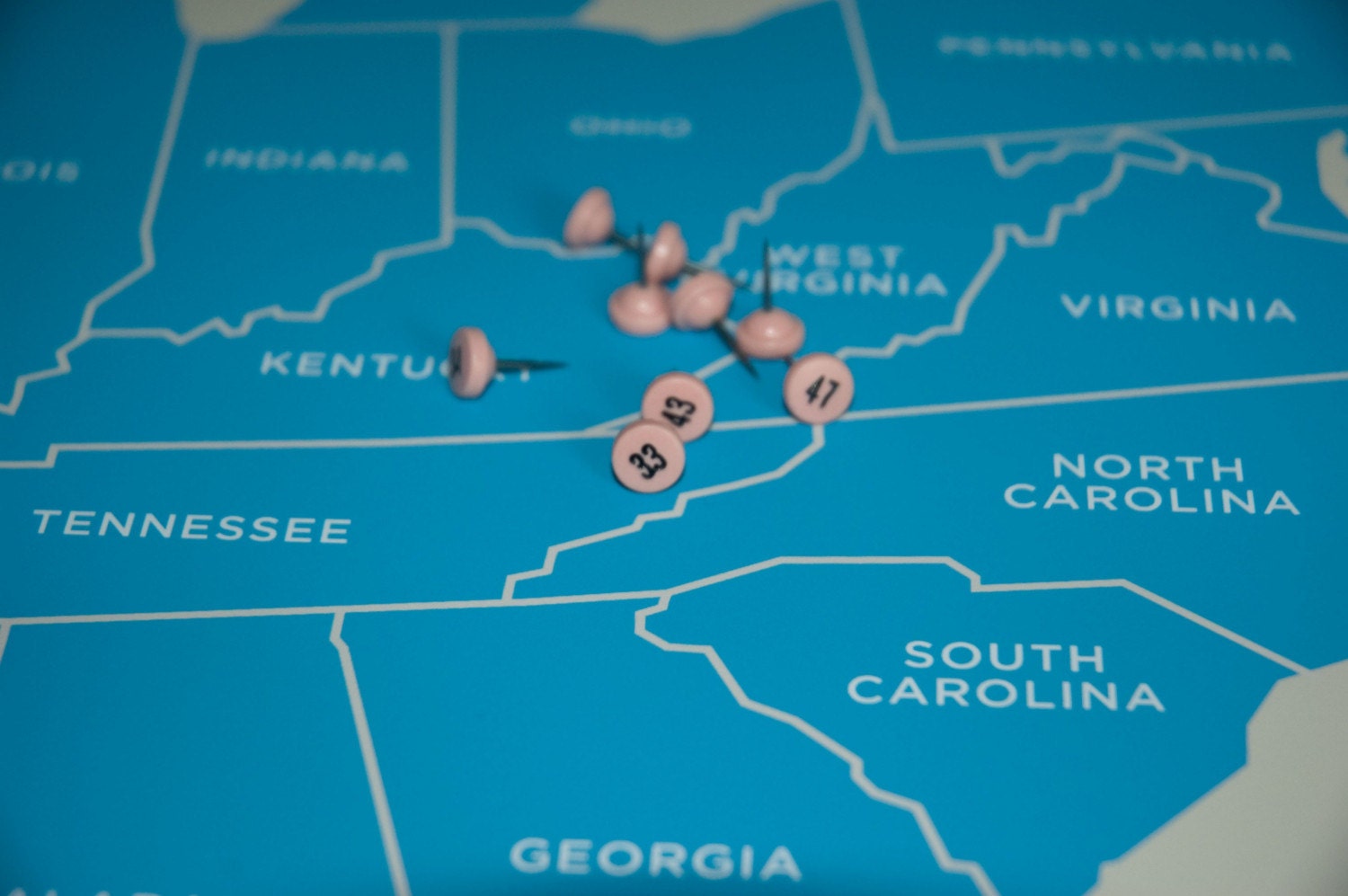 Personalized USA Travel Map