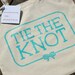 Tie the Knot Tote Bag, AQUA