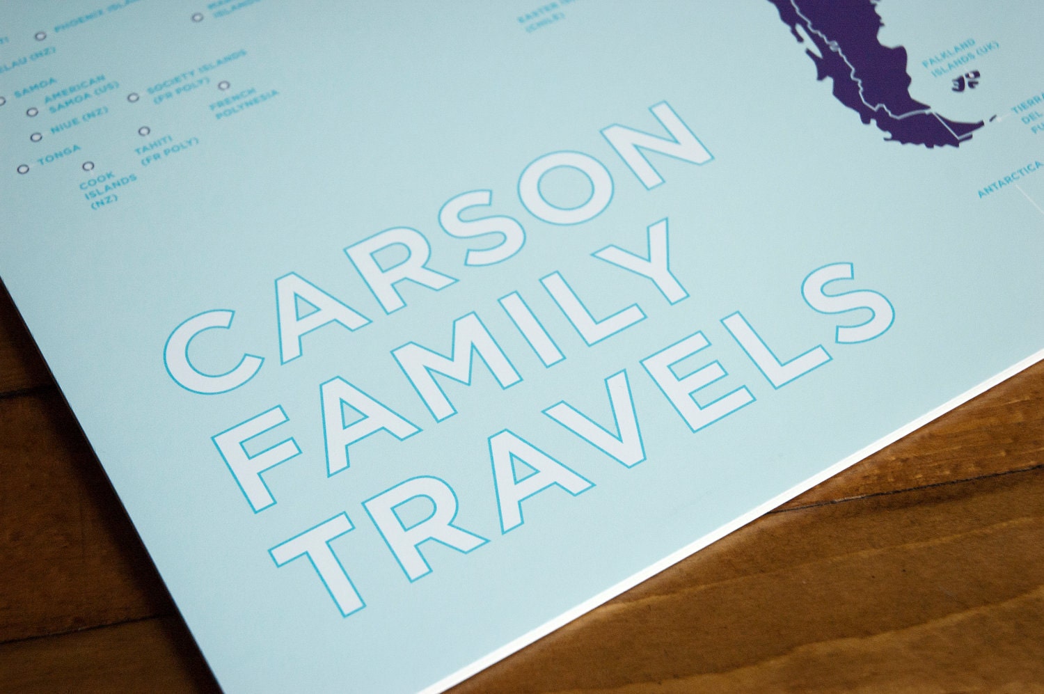 Personalized World Travel Map