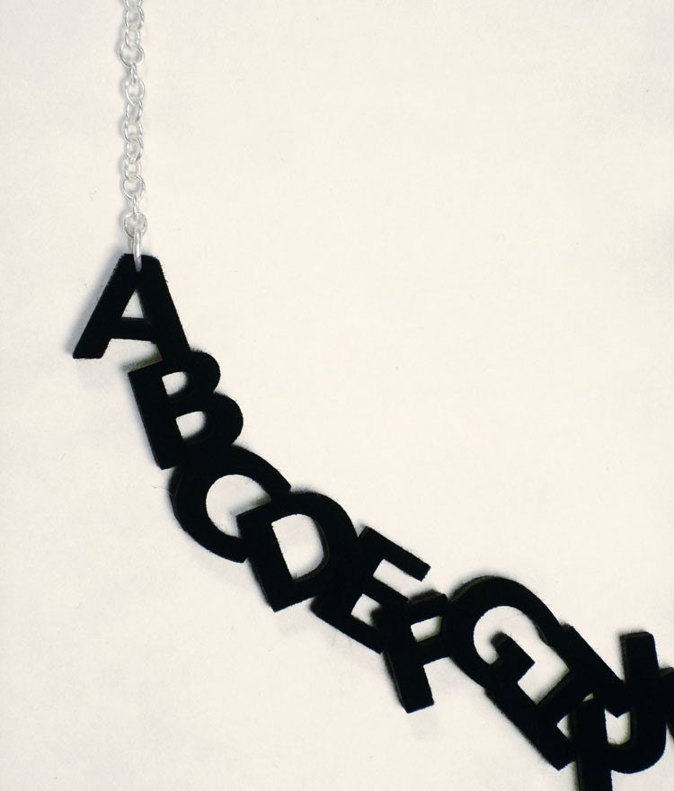 Felt Alphabet Necklace
