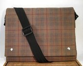 Plaid Satchel / Messenger Bag