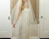 NEW 42 Inch Bridal Cap Wedding Veil with a 30 Inch Blusher