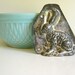 Antique Chocolate Mold / Rustic Farmhouse / Autumn Baking / Patina / Rabbit / French Country