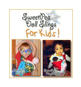 SweetPea Ring Sling Kid Toddler Baby Doll Sling Carrier You Choose the Color or Print