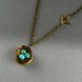 Locket Robin Egg Bird Nest Vintage Bronze Necklace