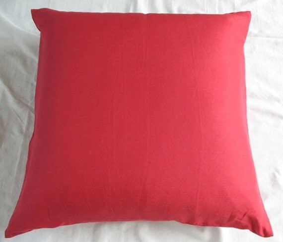 orange red floor pillow cover 30X30 inches -made to order