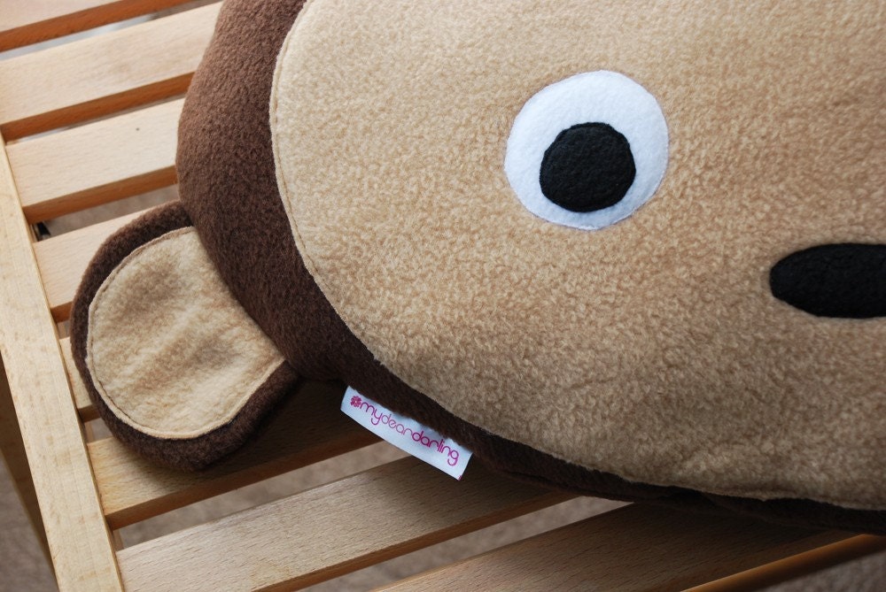 monkey face pillow