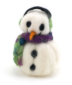 Needle Felt Pattern Snowman Frosty