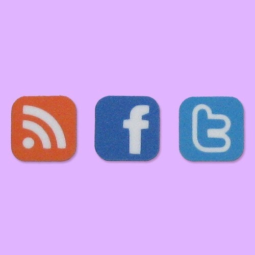 Social Networking Foam Magnets