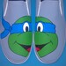 Hand Painted Ninja Turtles Vans Slip On Shoes