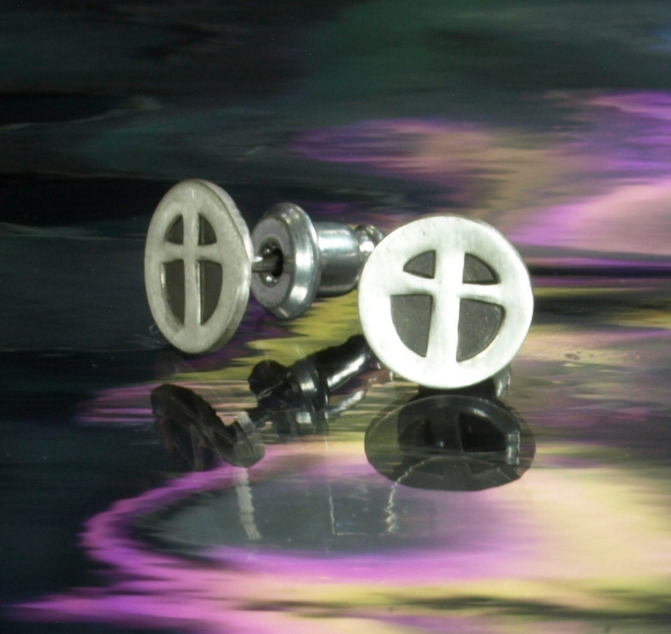 Stud Earrings- Cross Series One