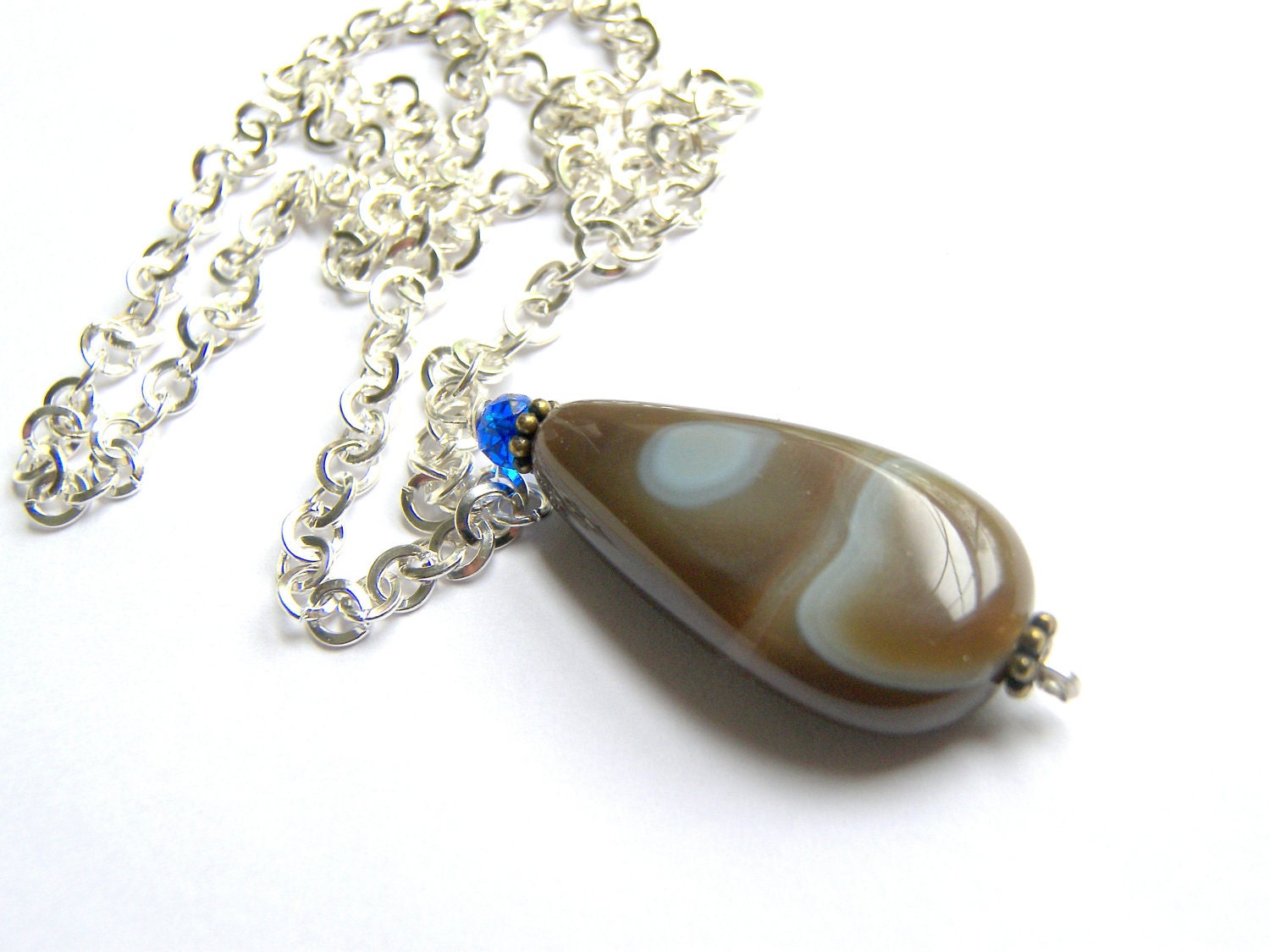 Pendant Coffee Brown Sardonyx Briolette