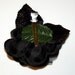 Black Satin Rose Flower Hair Clip or Pin/brooch Bridal Wedding Bridesmaid