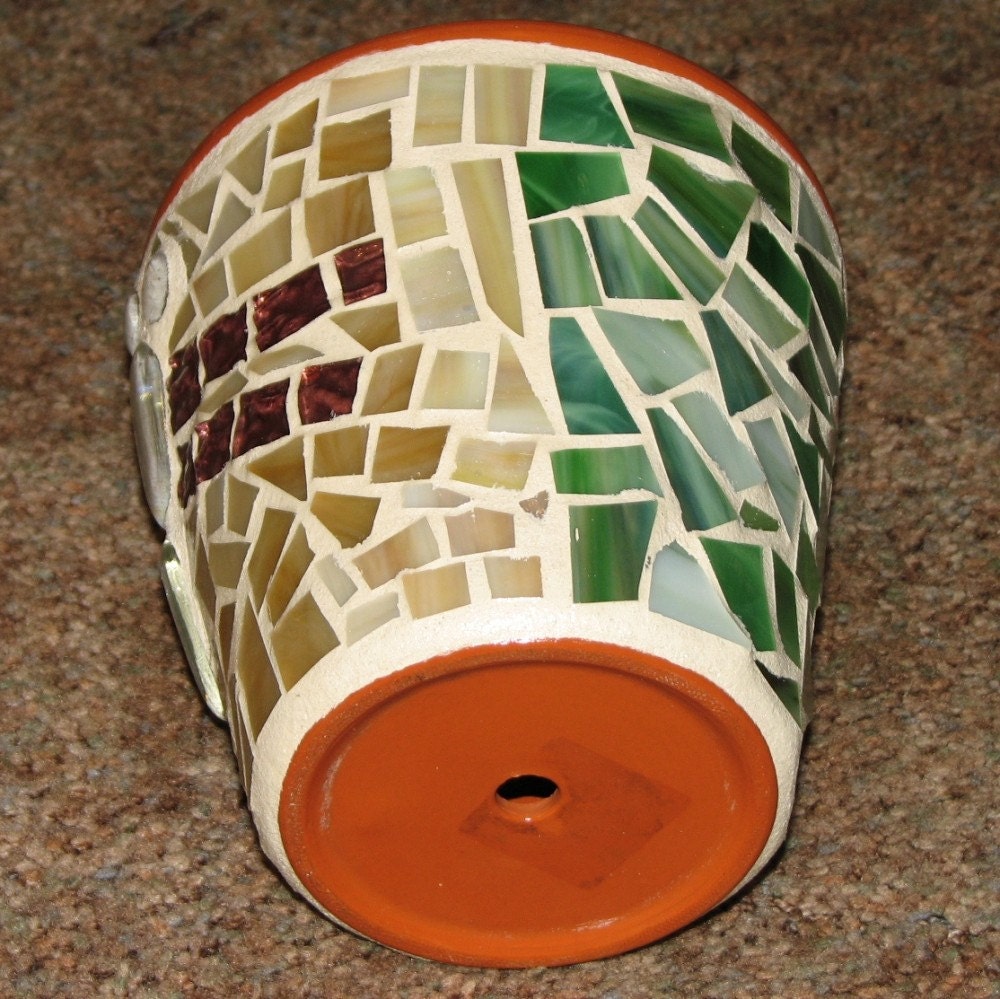 Mosaic Planter - Dragonfly