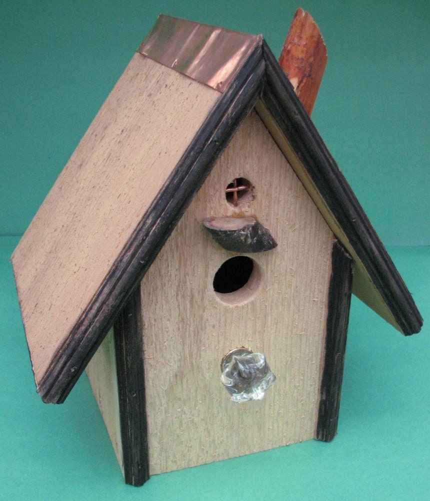 Adirondack Style Cedar Wood Birdhouse