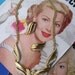 Vintage gold tone chunky rhinestone bold clip on earrings and necklace Wedding Bridal
