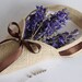 Burlap petal cone. Khaki / natural jute with chocolate brown ribbon. Rustic wedding accent handmade by Nutfield Weaver.