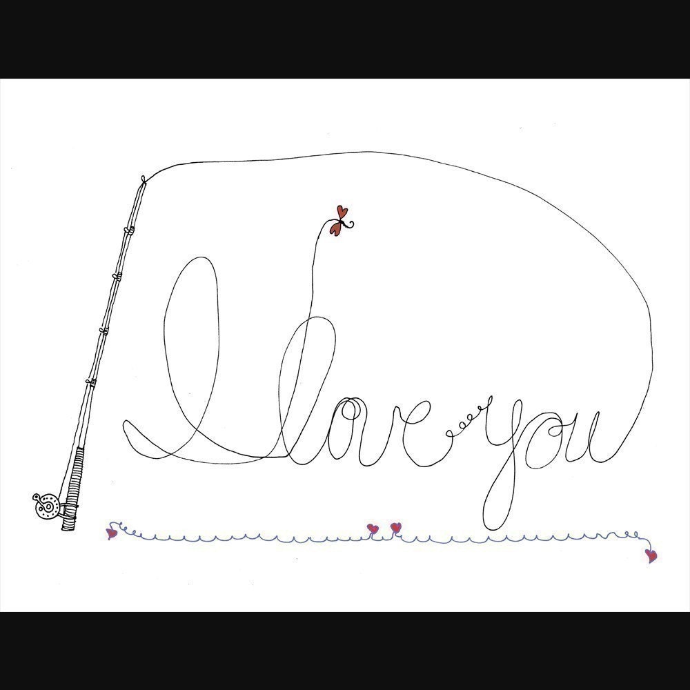 Tie My Heart - Fly Fishing Card