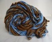 Handspun  Yarn - Thick and Thin - Blue Cow