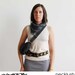 Eternity Scarf - Womens Circle Scarf - Charcoal Grey - Chunky Cowl - Womens Mens Necklace Fabric Jewelry - Tribal Infinity Scarf Unique CIJ
