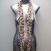 Black & Red Eternity Infinity Scarf - Circle Scarf - Striped scarf SummerFashion Womens Mens Necklace Fabric Jewelry Loop Tribal Scarves CIJ