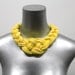 Collar Necklace Summer Neon Fabric Jewelry Choker Braided Tribal African Yellow Neckpiece Braid Knot Spring Fashion Jewelry Christmasinjuly