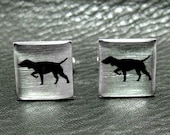 Retriever Silver Leaf Cufflinks, Labrador Retriever, Golden Retriever Cuff links - A