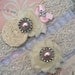 Garter/ ivory/ baby pink wedding garter / bridal  garter/  lace garter / toss garter / wedding garter / vintage inspired lace garter