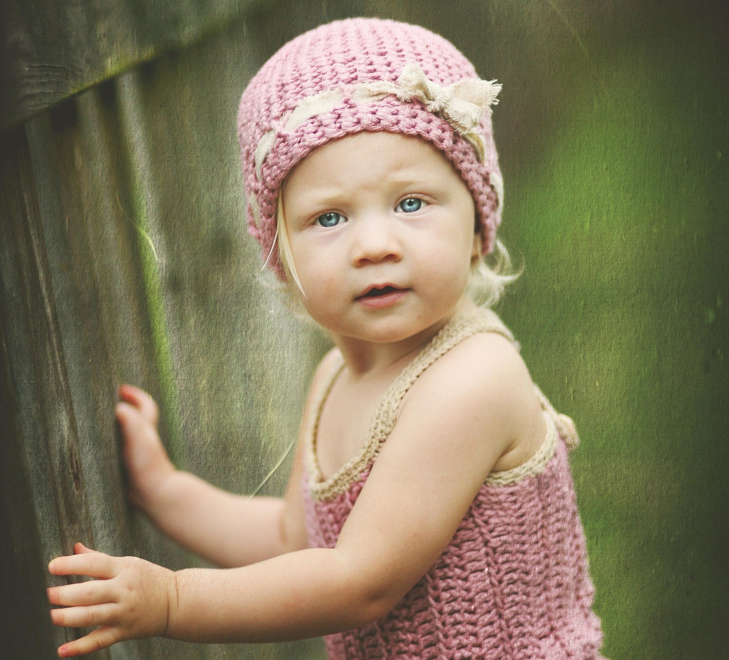 All Natural Baby Dress - Jumper - You Pick Size 0 - 18 Months - Photo Prop