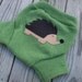 Wool cloth diaper cover shorties soaker size LARGE w/ added interlock doubler - HEDGIE