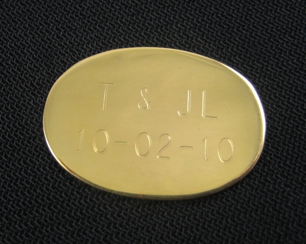 Gold/Silver plated personalized name tags for clutches