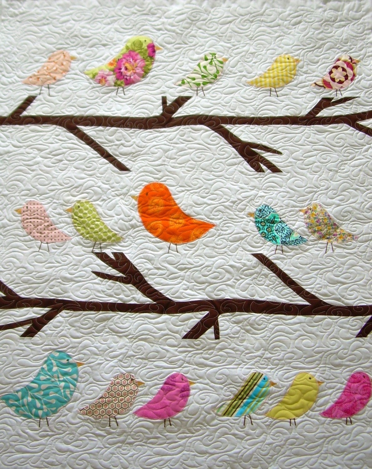 Birds of a Feather--Twin Size Quilt