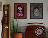 Saucy Ukulele Ladies, A Set of Two Prints
